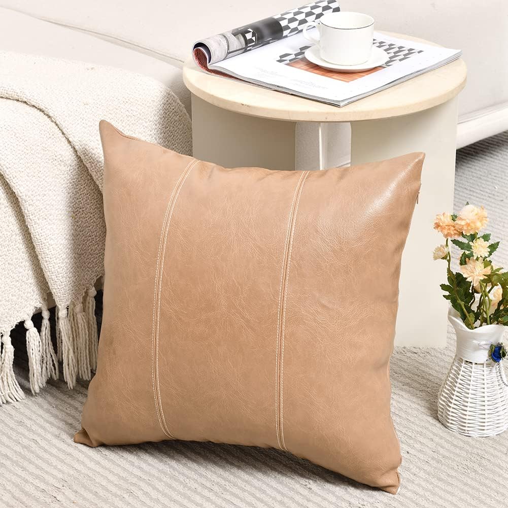 Lumbar Boho Beige Throw Pillow Cover — 36" — 18" x 18" (Pack of 1)