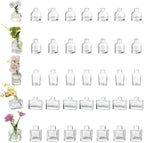 Modern Black Flower Vase — Set of 20 — 01-clear