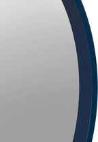Round Modern Wood Wall Mirror — 21.6" - View 3