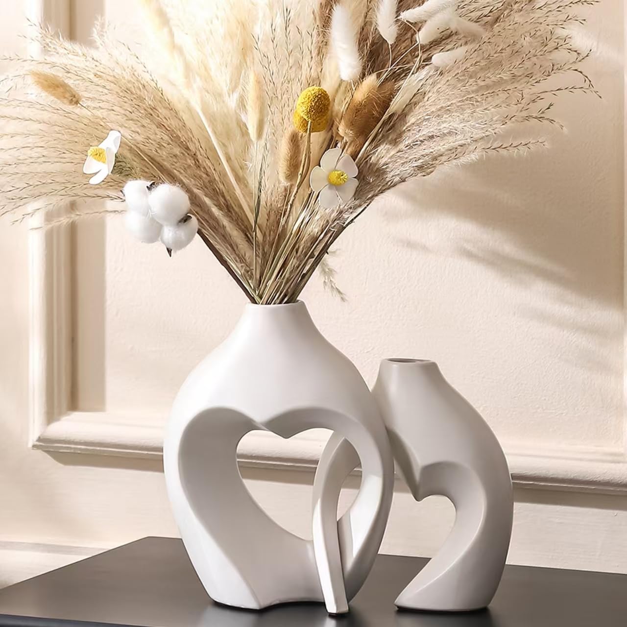 Modern Ceramic Decorative Vase — Set of 2