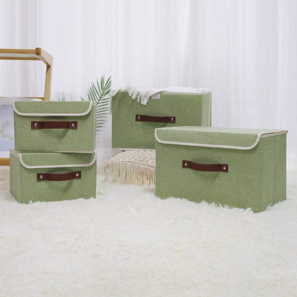 Linen Beige Storage Bin — Set of 1 - View 7