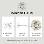 Metal Wall Mirror — 25" - View 5