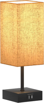 Dimmable Fabric Bedside Lamp — 5" - View 9