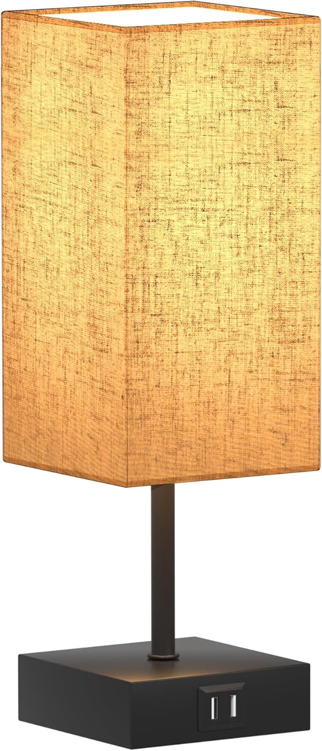 Dimmable Fabric Bedside Lamp — 5" - View 9