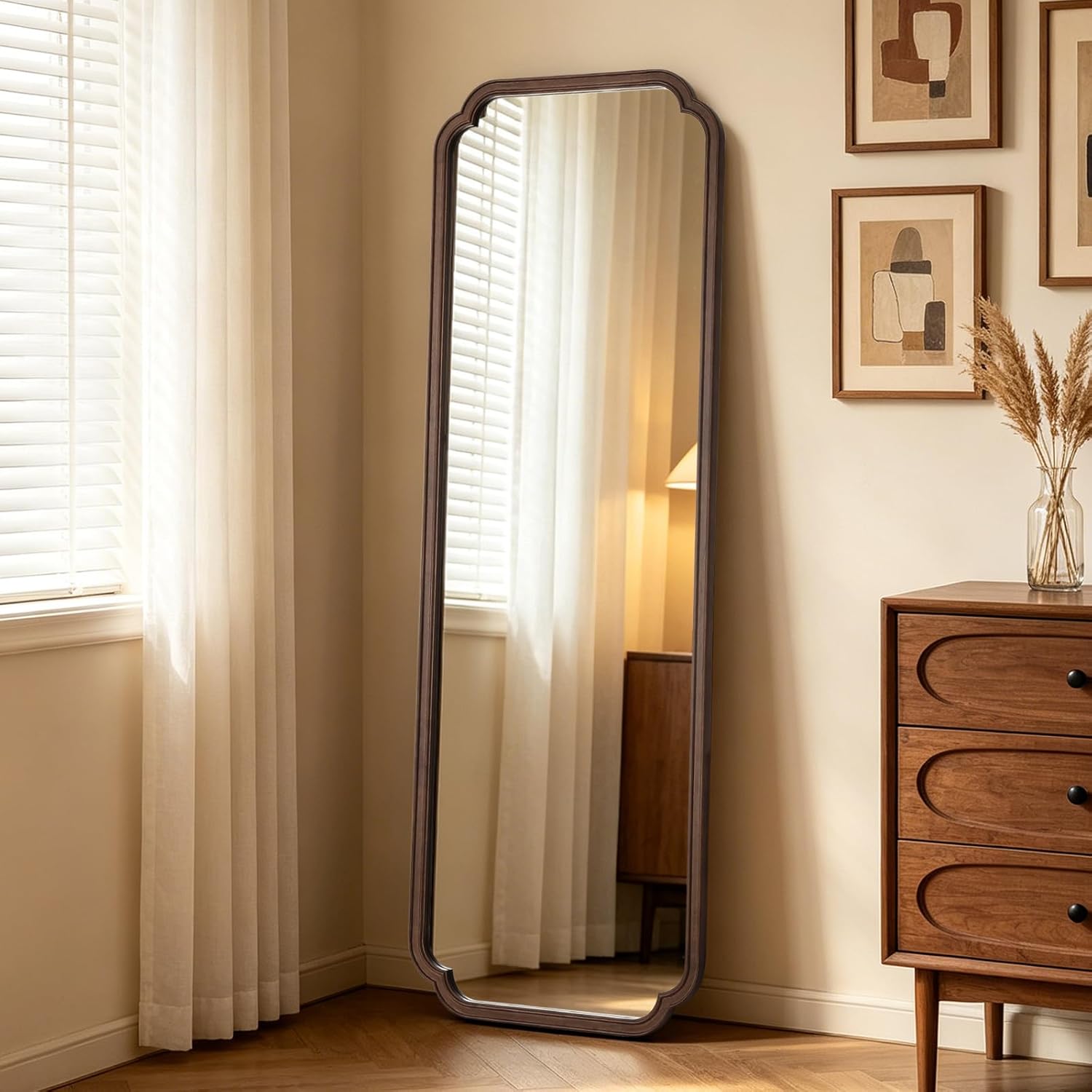 Beige Wall Mirror — 24" — 65"L x 22"W