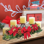 Antique Wax Pillar Candle - View 3