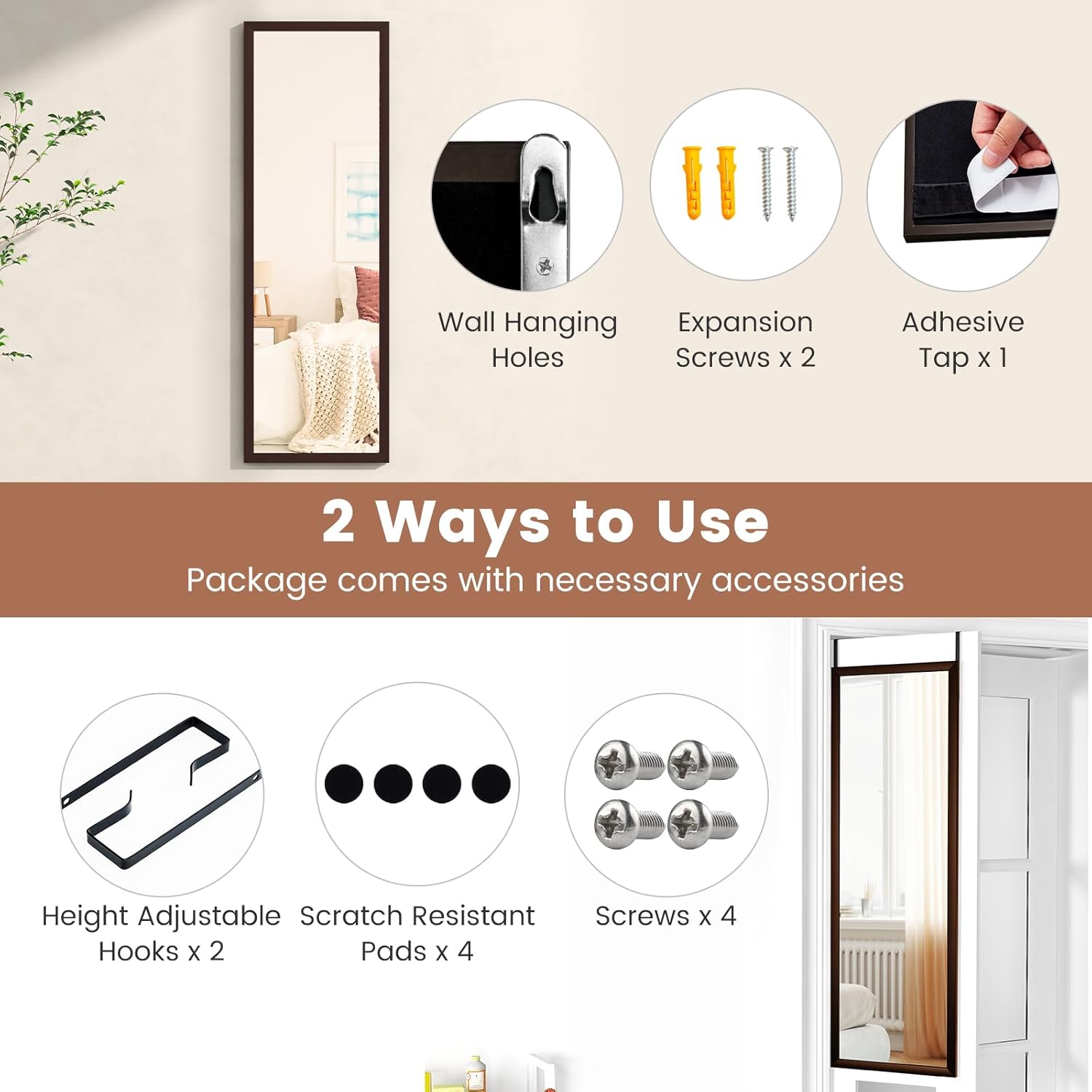 Metal Wall Mirror — 42.5" - View 5