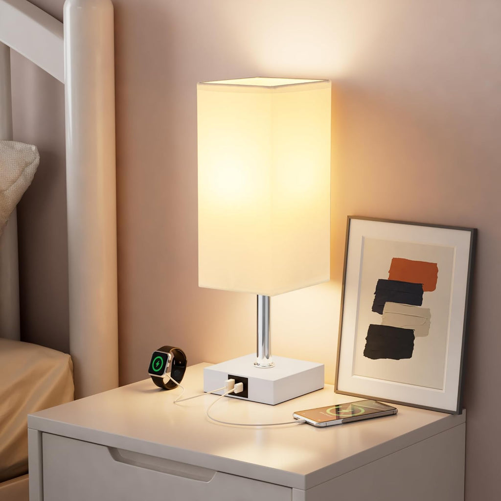 Touch Control Black Nightstand Lamp - View 5