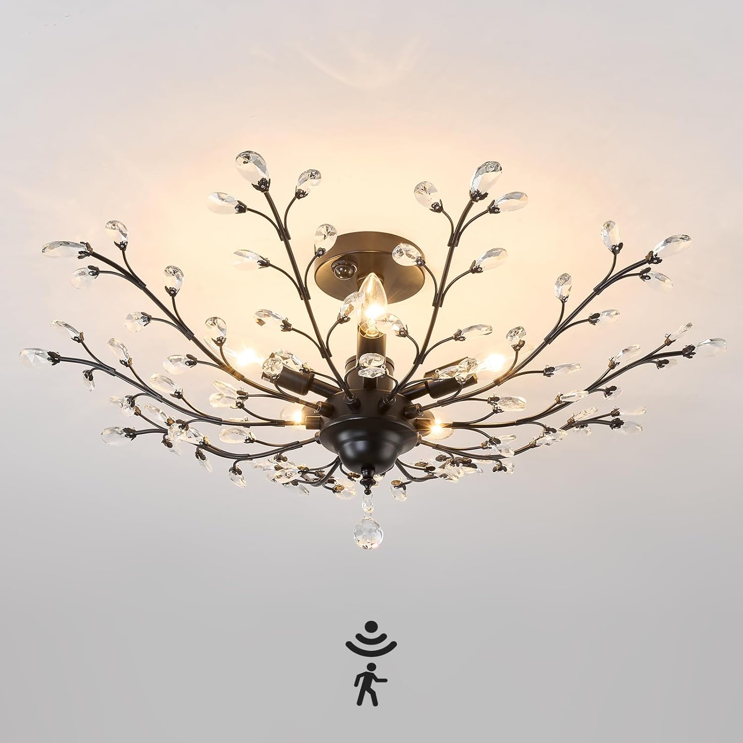 Vintage Luxe Black Chandelier — Black3