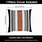 Boho Beige Throw Pillow Cover — 18" - View 3