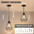 Adjustable Farmhouse Metal Pendant Light — 18" - View 3