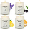 Soy Wax Metal Scented Candle — Lavender/Orange&Ginger/Cherry/Lemon&Mandarin