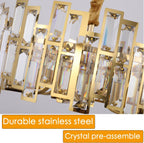 Round Luxe Gold Chandelier — 6-Light - View 4