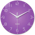 Battery Operated Modern Black Wall Clock — 24" — 12 Inch