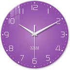 Battery Operated Modern Black Wall Clock — 24" — 12 Inch
