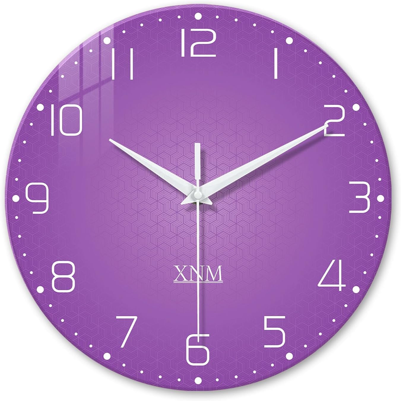 Battery Operated Modern Black Wall Clock — 24" — 12 Inch