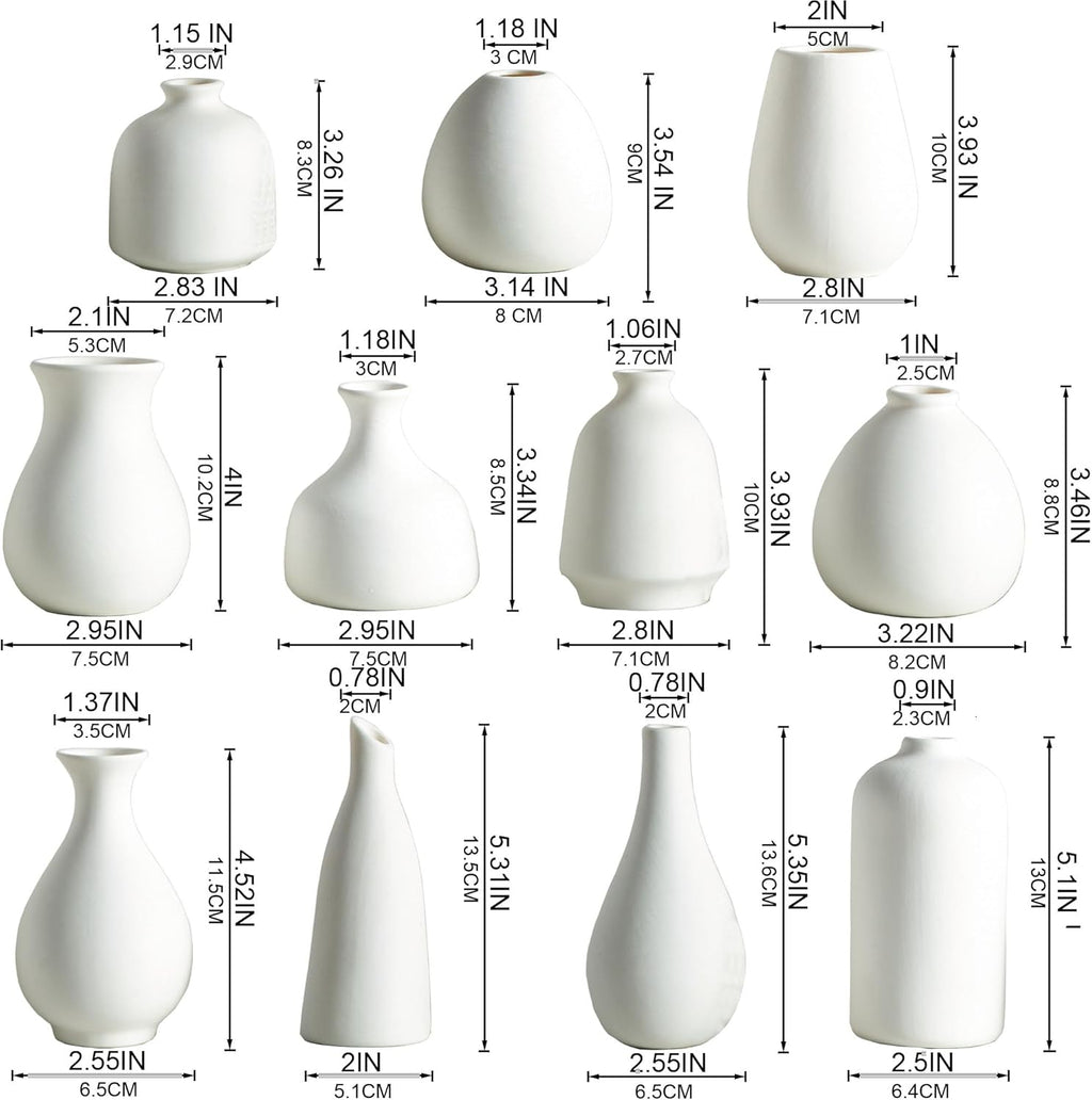 Boho Black Vase Set — Set of 11 - View 3