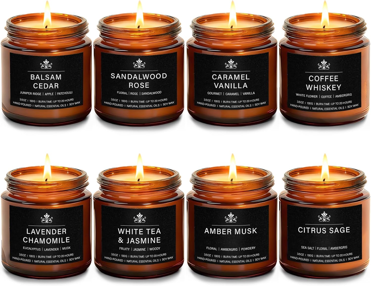 Soy Wax Wax Scented Candle — Signature Scents Set
