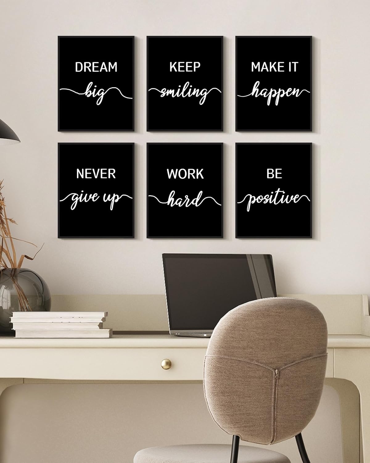 Framed White Wall Decor — 8" - View 5