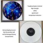 Battery Operated Black Wall Clock — 12" - View 8