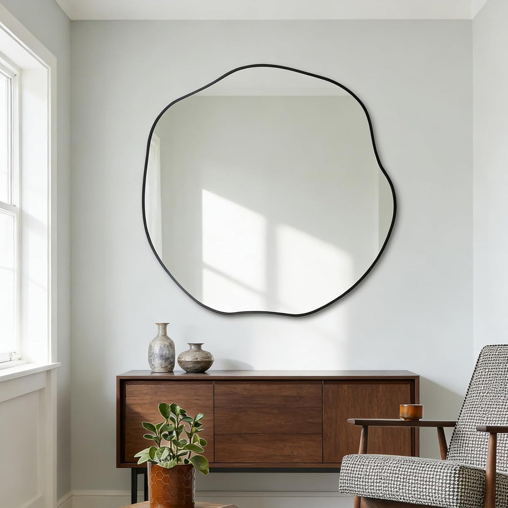 Black Wall Mirror — 35" - View 3