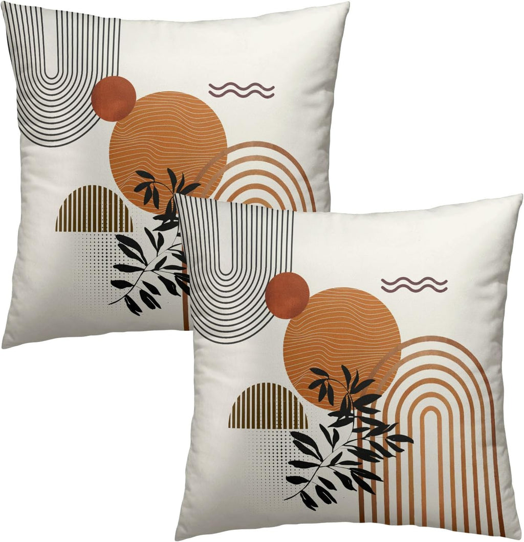 Boho Blue Throw Pillow Cover — 22" - View 2