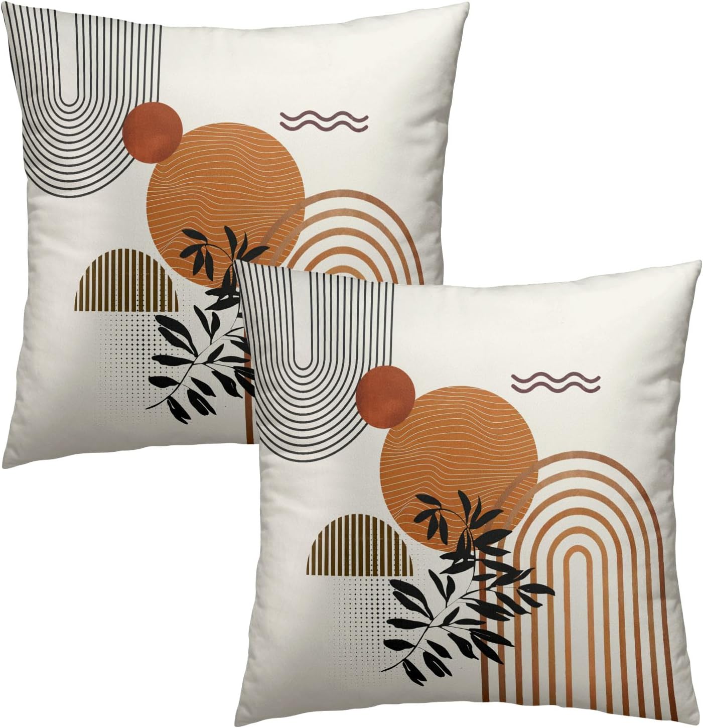 Boho Blue Throw Pillow Cover — 22" - View 2