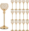 Luxe Gold Pillar Candle — 13" — 16 pcs 13" Tall
