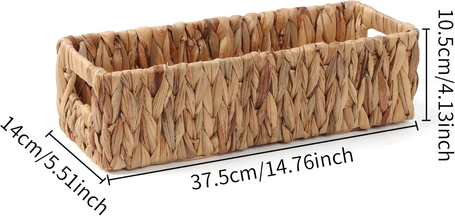 Rectangular Boho Beige Storage Bin — 14.5" - View 4