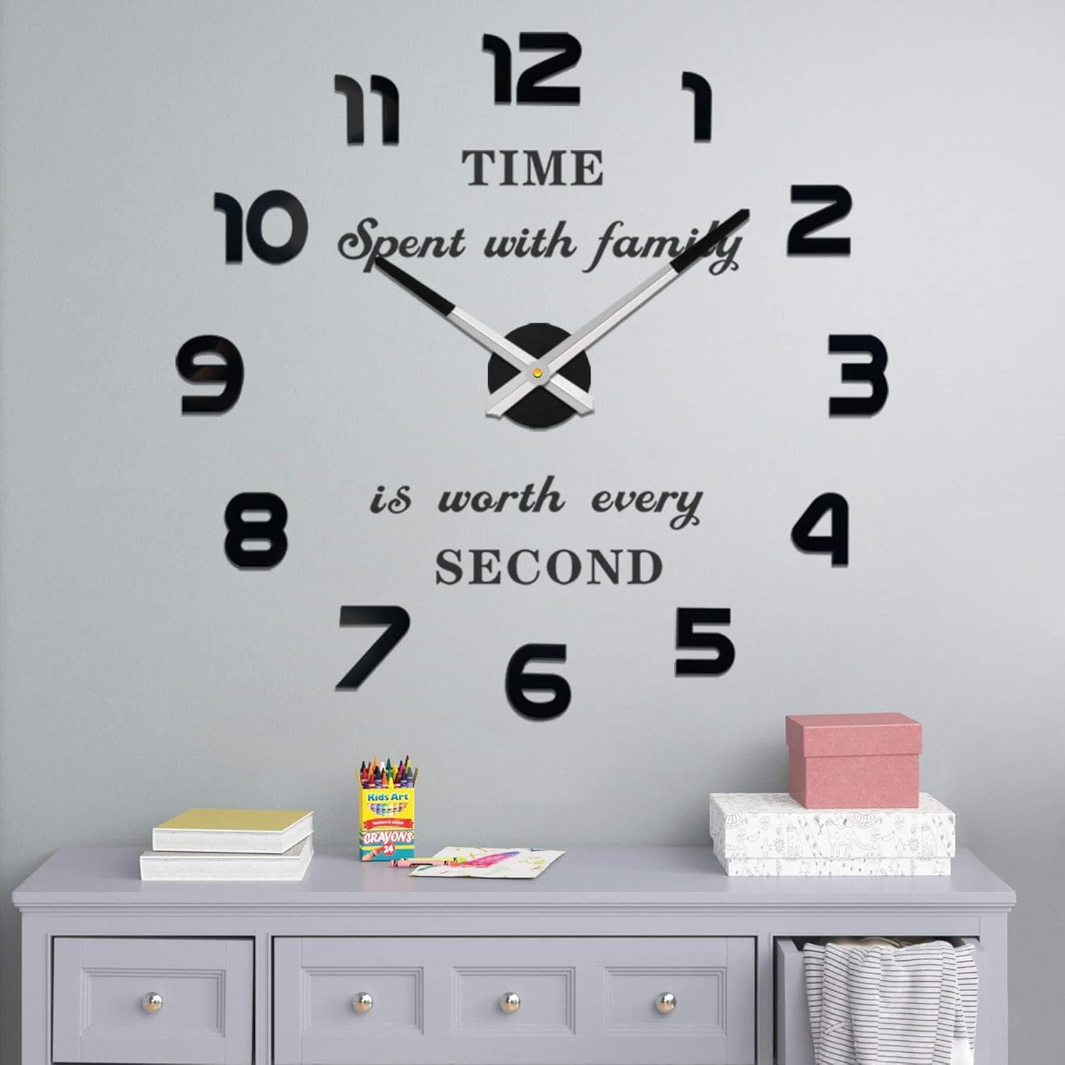 Battery Operated Luxe Black Wall Decor — Black Hybrid