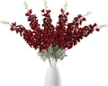 Blue Artificial Flowers — Red