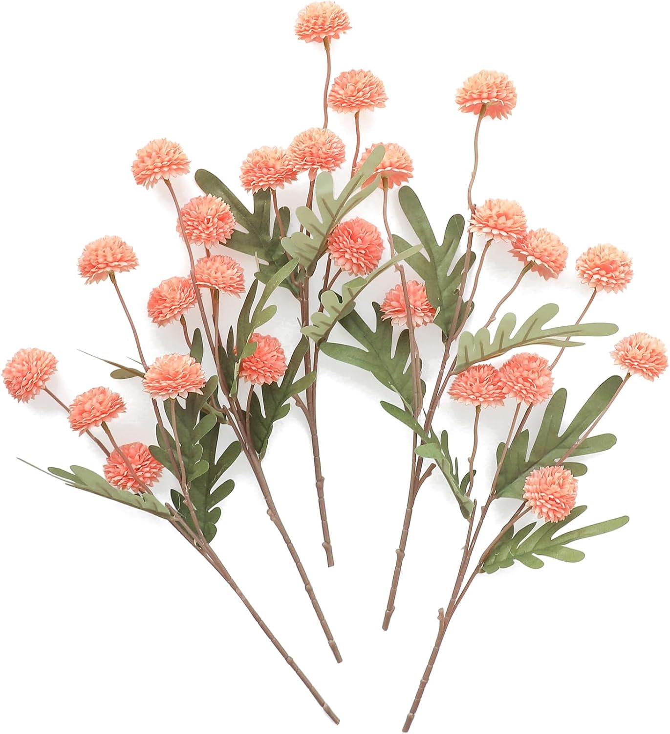 Beige Artificial Flowers — Coral Pink