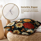 Boho Black Throw Pillow Cover — 18" - View 5