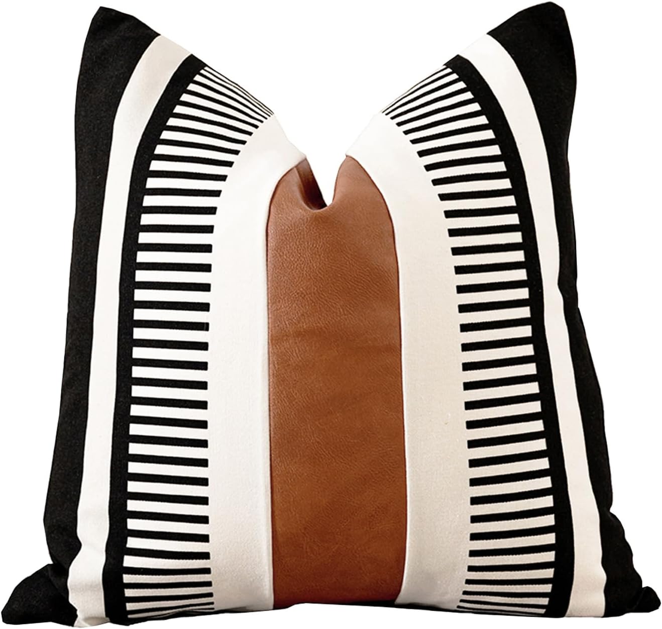 Boho Beige Throw Pillow Cover — 18" — 18" x 18" (Pack of 1)