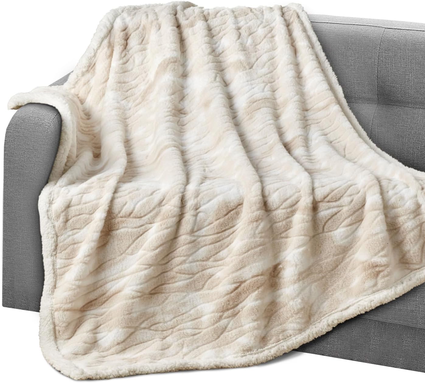 Beige Throw Pillow — 60" — 50 X 60