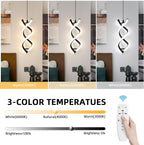 Dimmable Modern Black Pendant Light - View 3