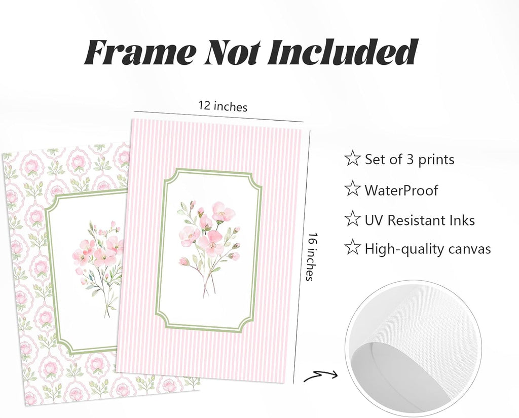Unframed Blue Wall Decor — 16" - View 2