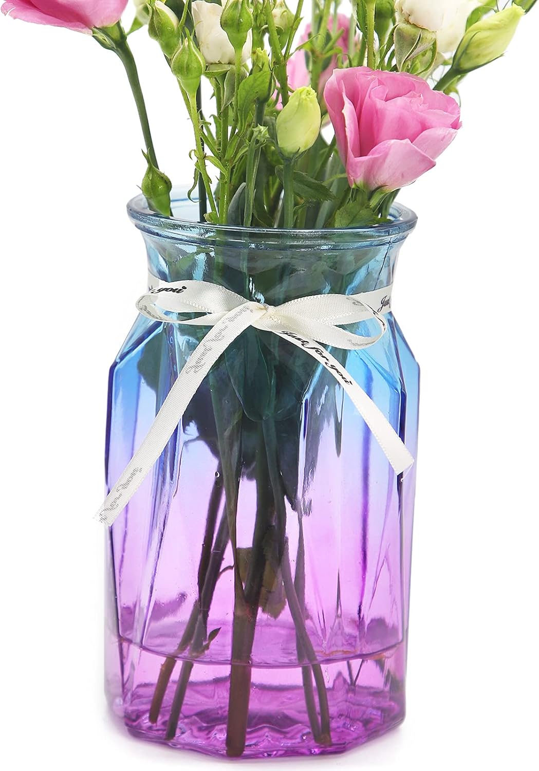 Modern Blue Flower Vase — F-blue Purple Gradient