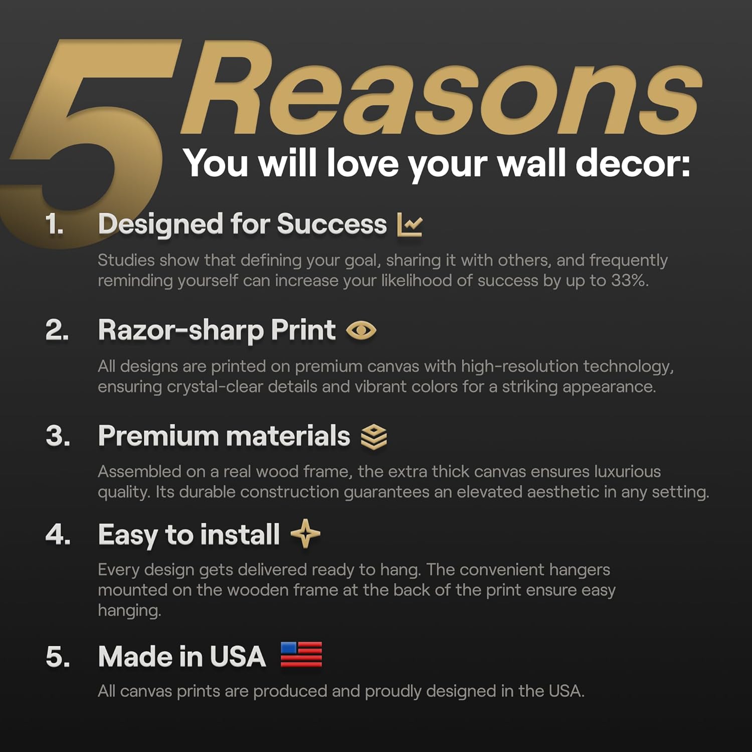 Black Wall Art — 12" - View 3