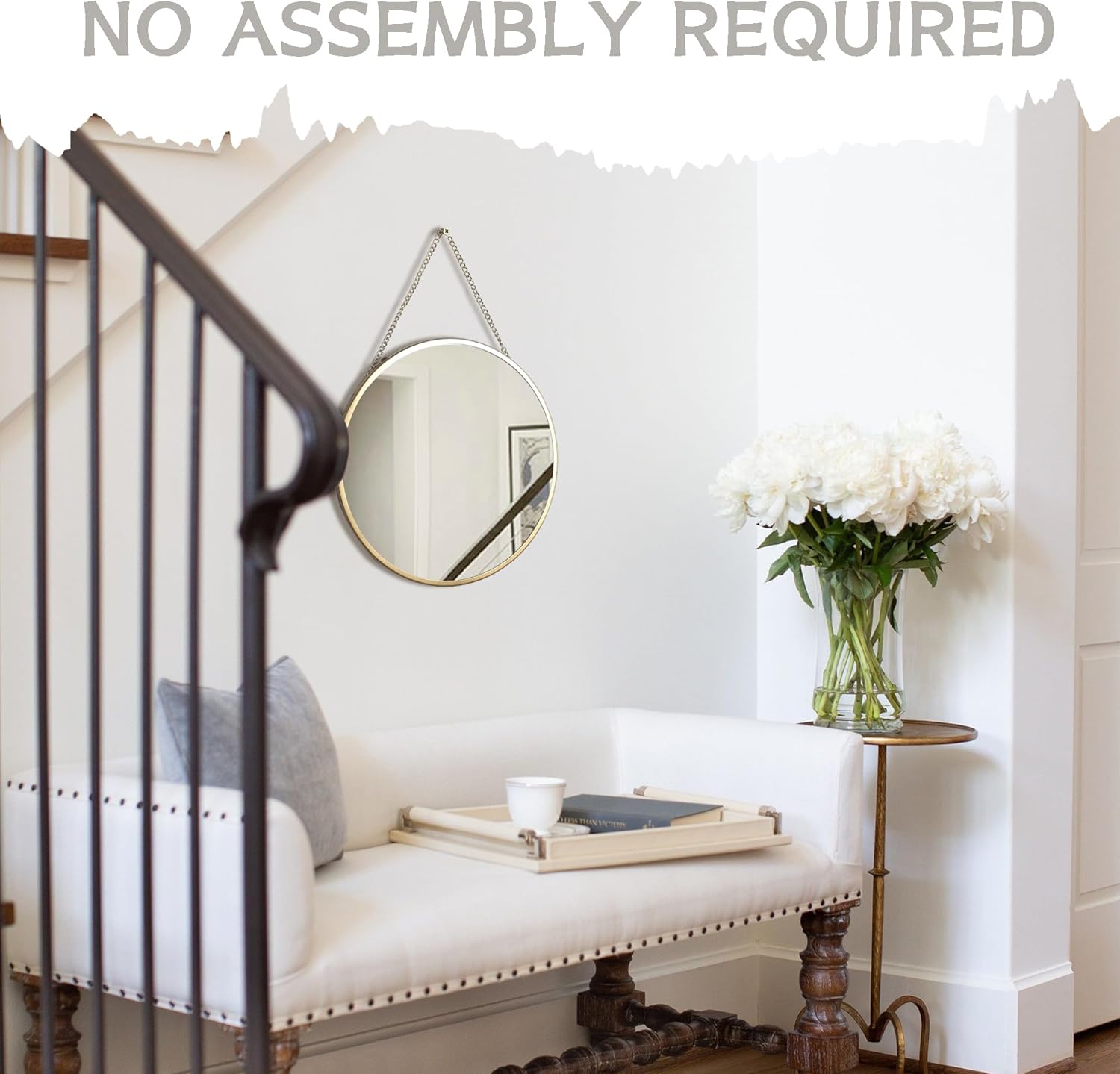 Round Luxe Glass Wall Mirror — 10" - View 5