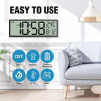 Battery Operated Wall Clock — 14.5" - View 2