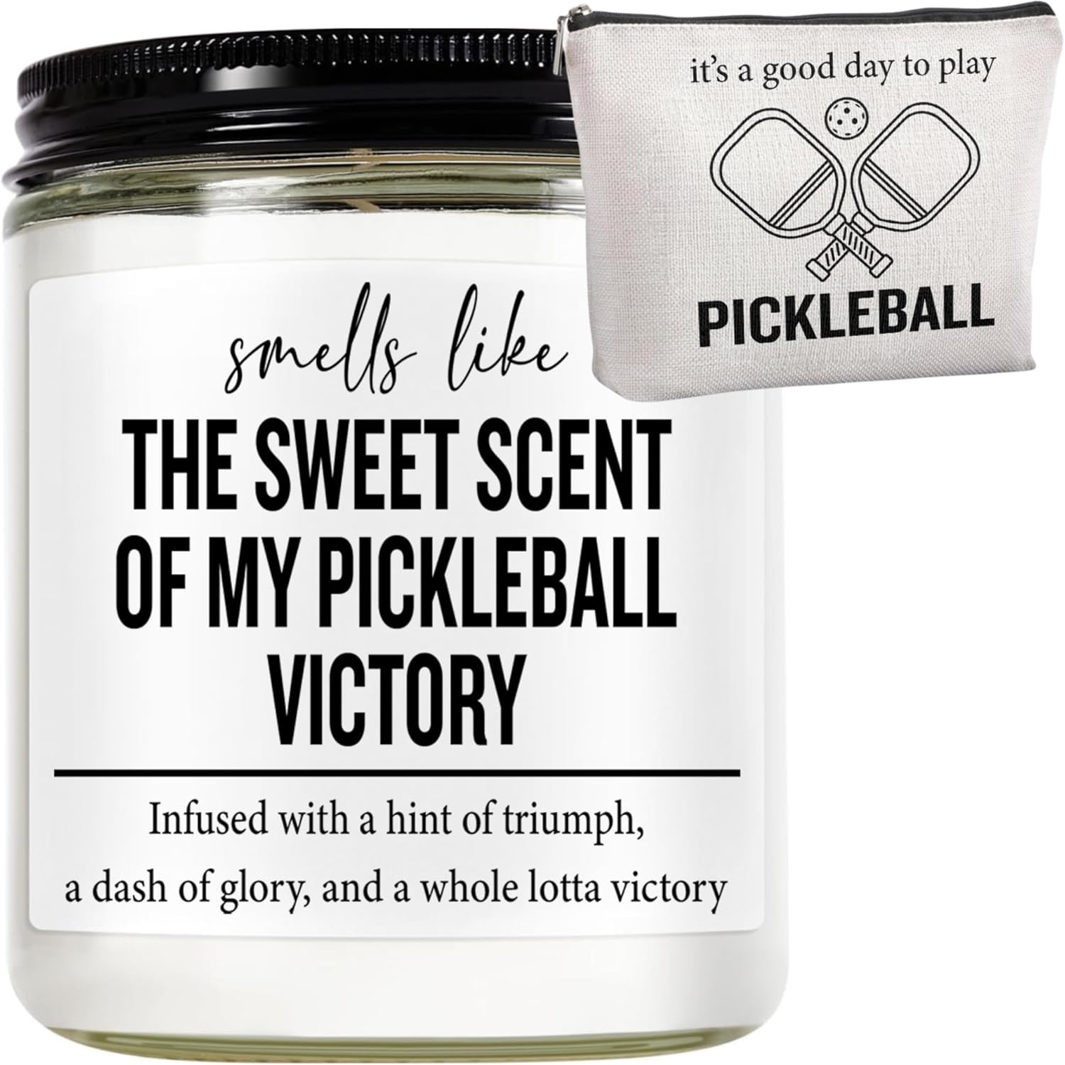 Wax Scented Candle — Pickleball Gift