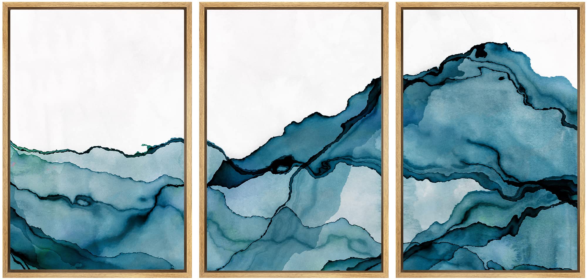 Framed Modern Fabric Wall Art — 24"