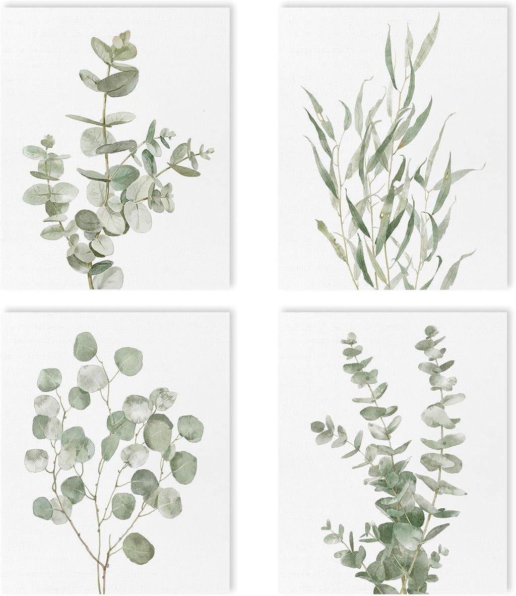 Boho Beige Framed Wall Art — 12" — Botanical Canvas