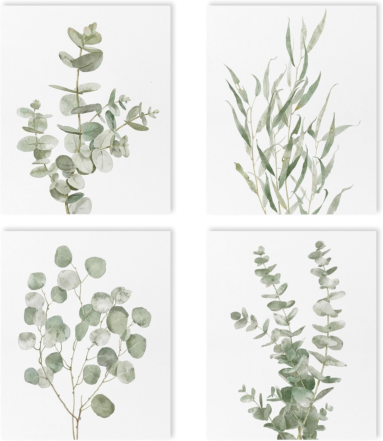Boho Beige Framed Wall Art — 12" — Botanical Canvas