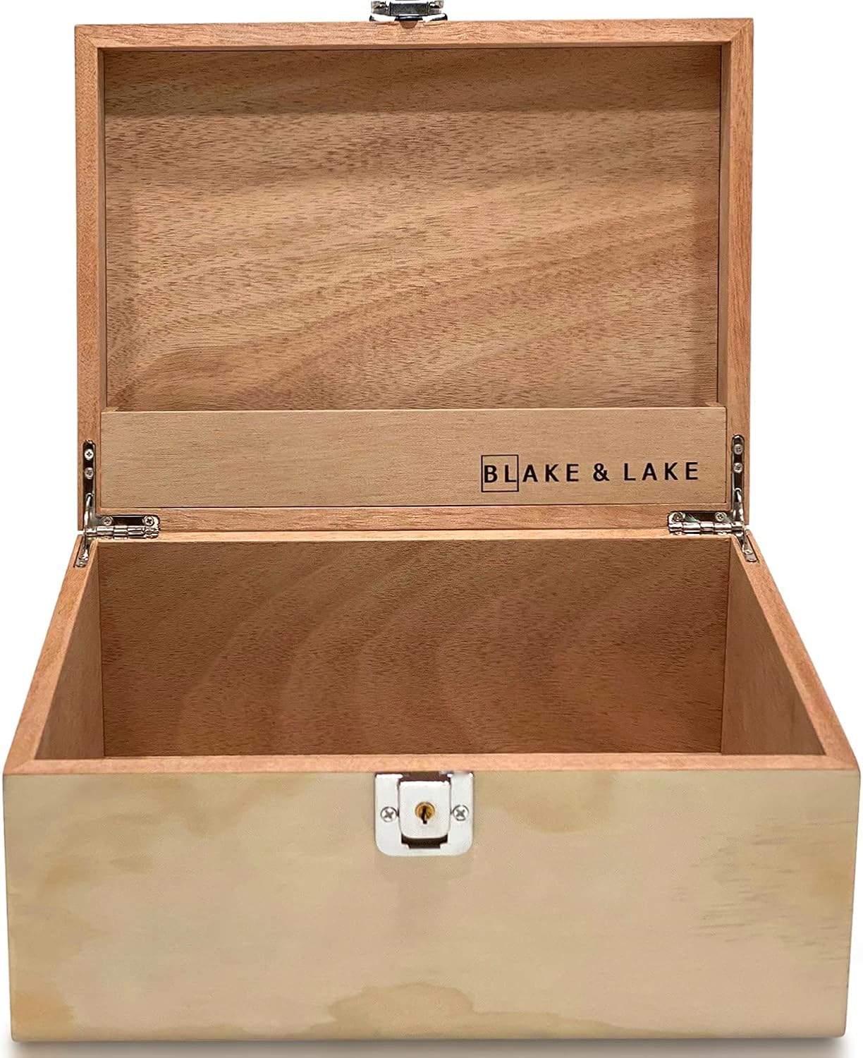 Beige Storage Basket — Natural Oak