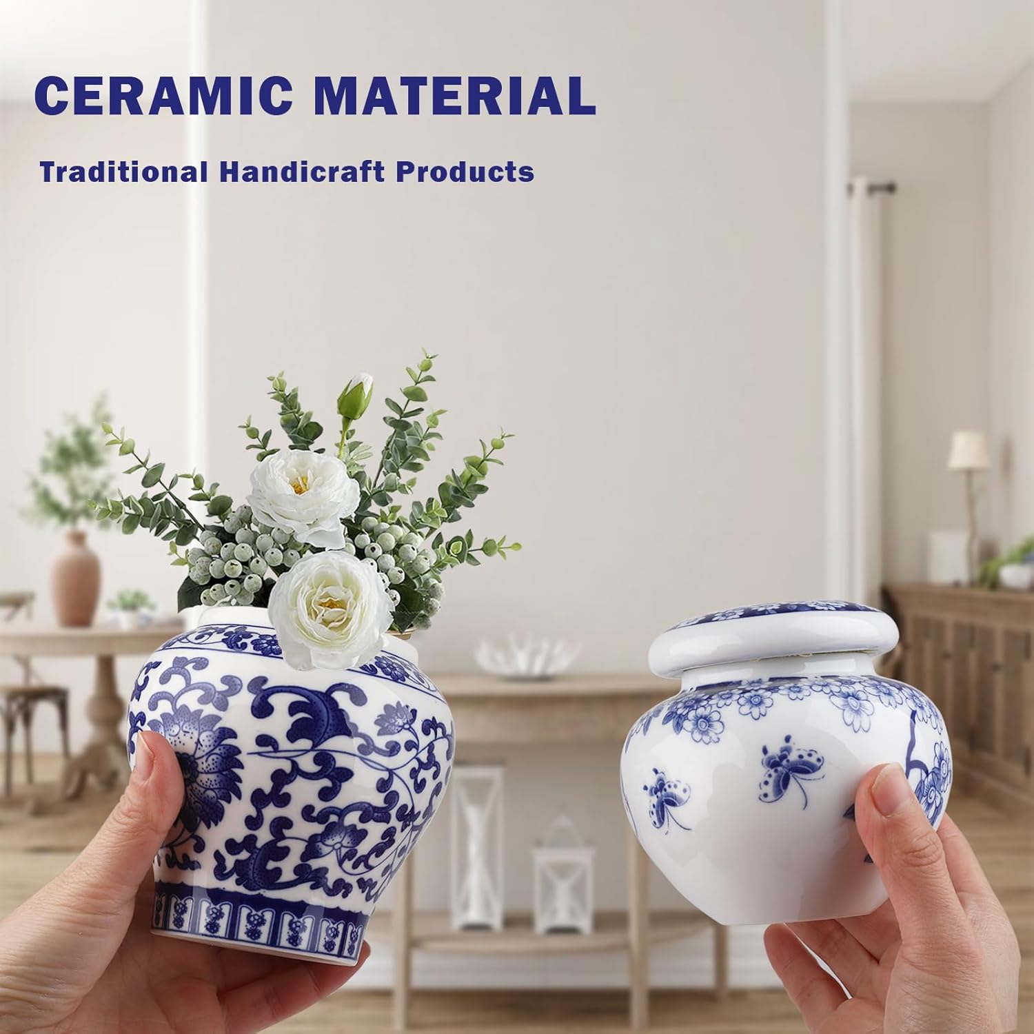 Vintage Ceramic Vase — Set of 4 - View 3