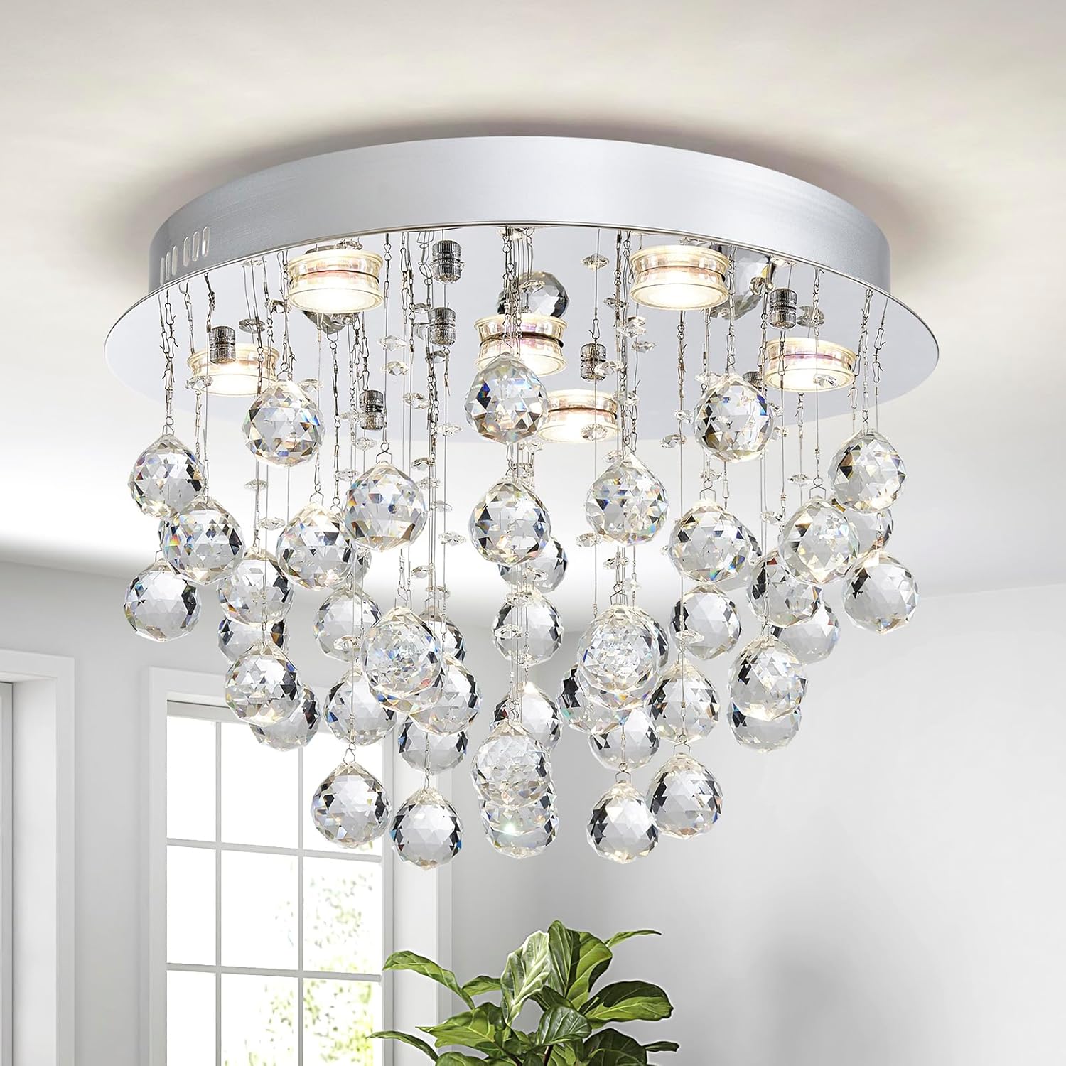 Antique Luxe Blue LED Bulb — 9-Light — H 13"