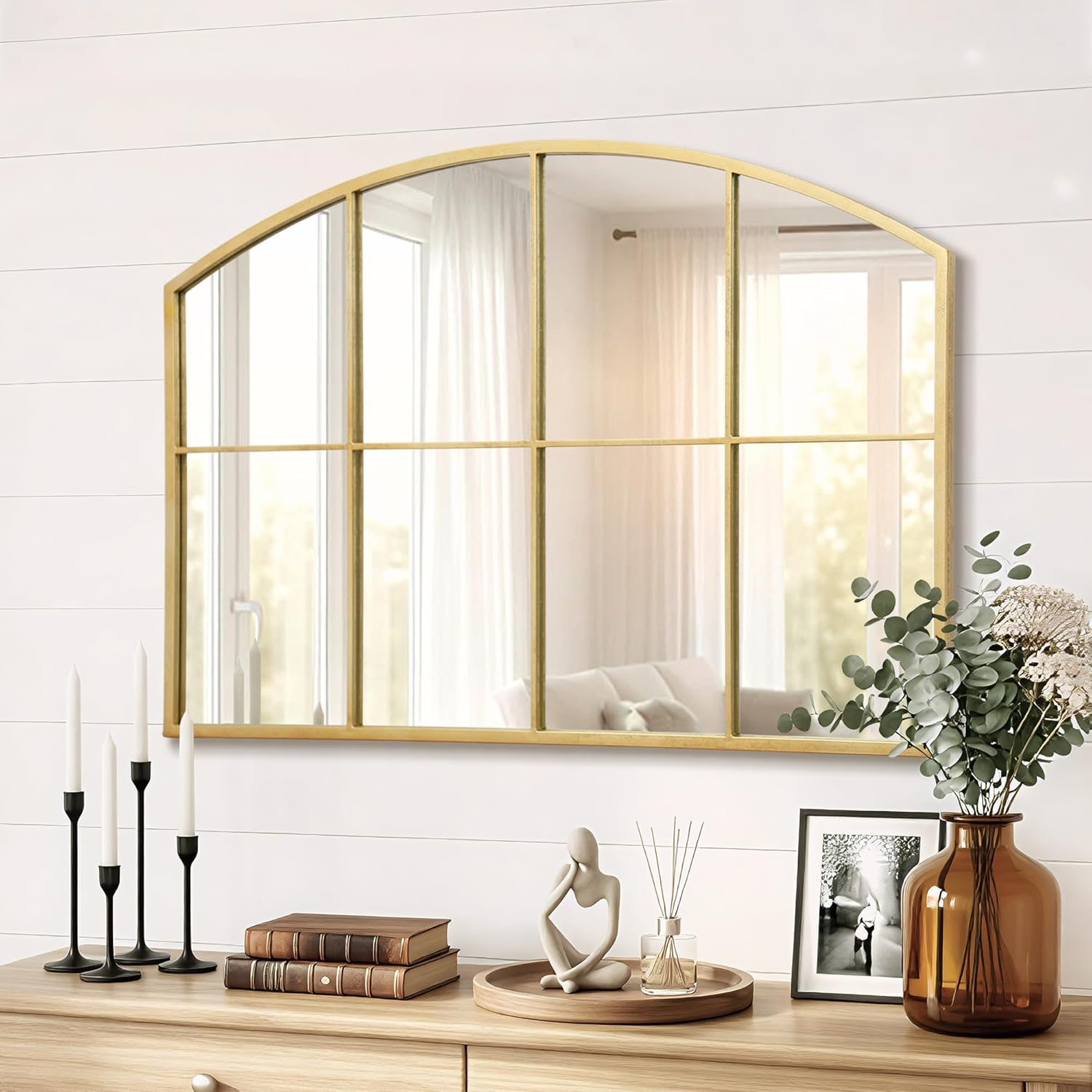 Luxe Black Wall Mirror — 40" — 28"L x 42"W