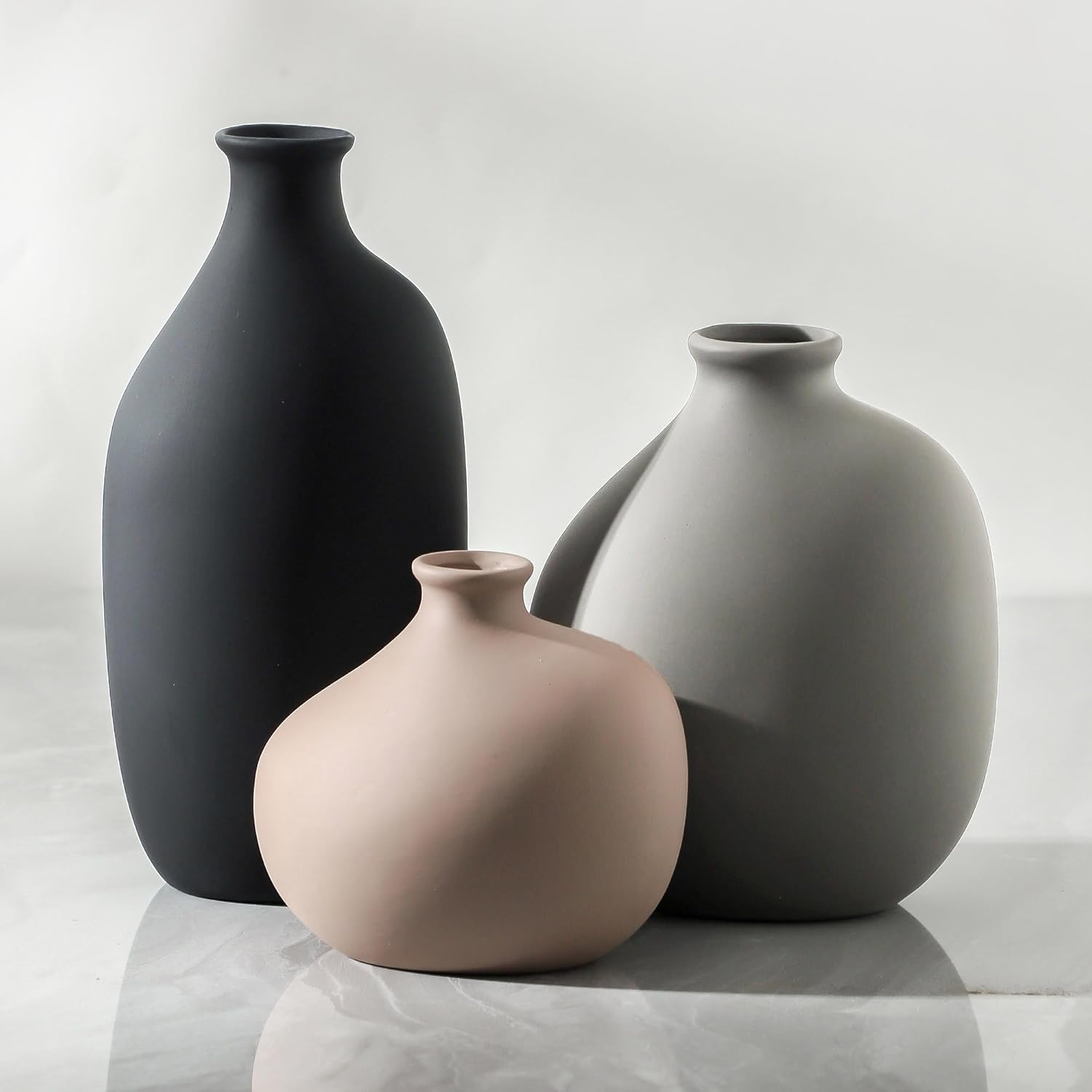 Boho Ceramic Flower Vase — Set of 3 — 9099-1
